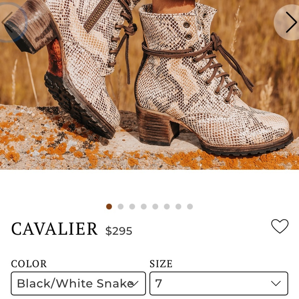 Freebird Cavalier snakeskin style boots. Size 7. Worn once.